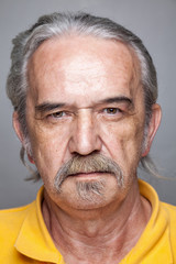 Portriat of an elderly man