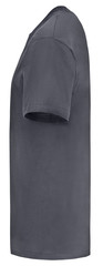 T-Shirt unifarben anthrazit Seite