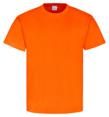T-Shirt unifarben orange Front