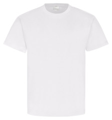 T-Shirt unifarben weiss Front