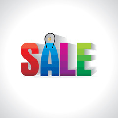 creative sale concept vector illustration 