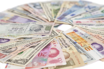 International currencies isolated