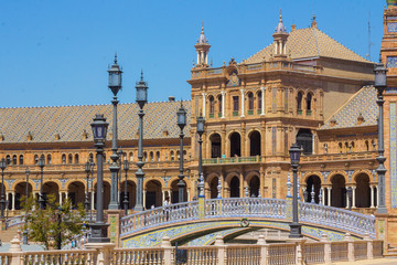 Obraz premium Famous Plaza of Spain in Seville, Spain
