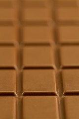 the texture of the bar chocolate, closeup