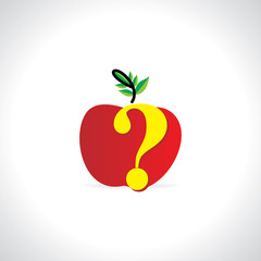 creative apple concept vector illustration 