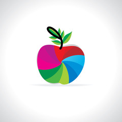 creative apple concept vector illustration 