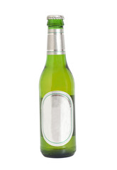 beer bottle isolated on white background