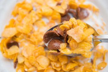 cereal in milk breakfast for health