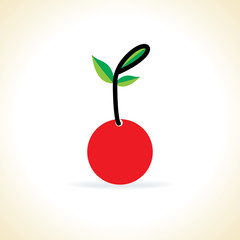 creative cherry vector illustration
