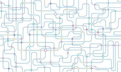 Obraz premium Network seamless background