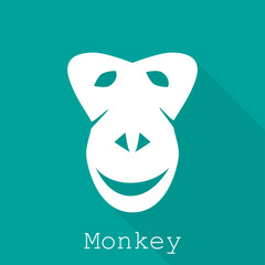 Monkey year 2016 silhouette