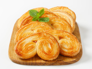 Palmiers - puff pastry cookies