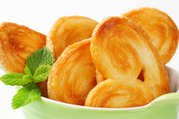 Palmiers - puff pastry cookies