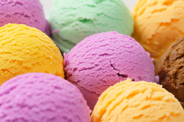 Assorted ice cream