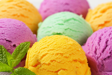 Assorted ice cream