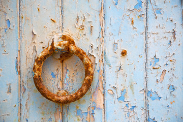 morocco knocker in africa the old wood
