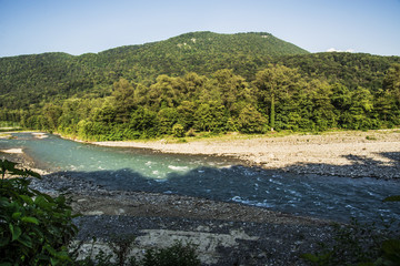 Fototapeta na wymiar Mountain river