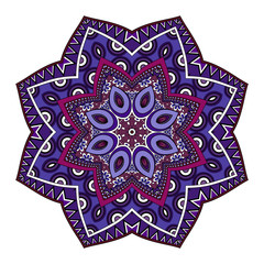Vector Beautiful Deco Colored Mandala