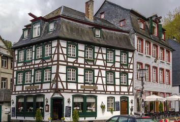 historic houses in Monschau, Germany