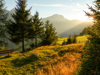 Herbstlicht in den Alpen
