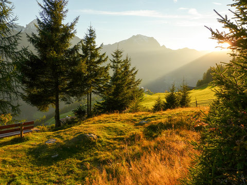 Herbstlicht in den Alpen