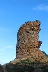 Naklejka premium Ruinas de torre del castillo de Tossa de Mar