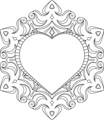 Circle lace ornament, round ornamental geometric doily pattern w