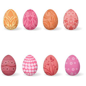 Set Easter eggs