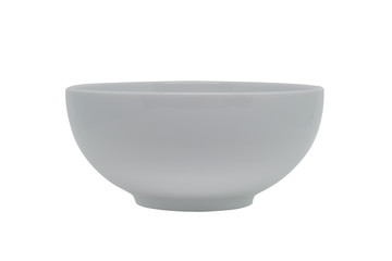 Empty white bowl