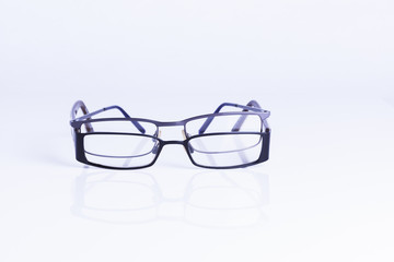 Specatles isolated on white background