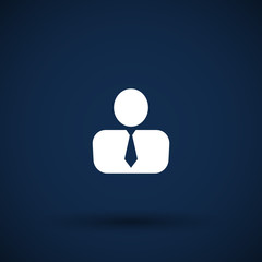 vector icon man inside social people technology