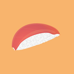 Fototapeta premium Isolated sushi with tuna