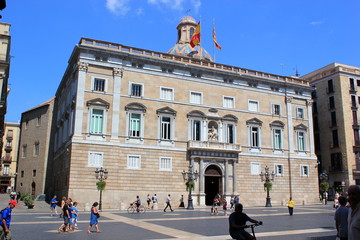 Fototapeta premium Generalitat de Catalunya im Gotischen Viertel in Barcelona