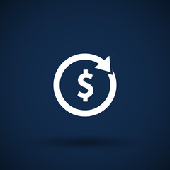 Arrow and money Vector version is also available