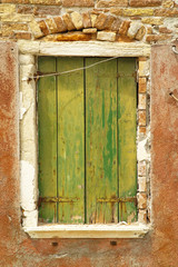 Fototapeta na wymiar window at Burano