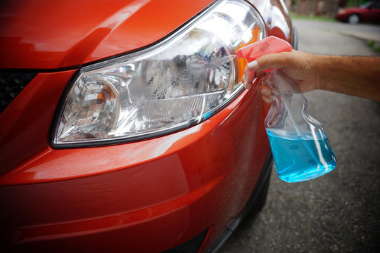 Cleaning Car Headlights