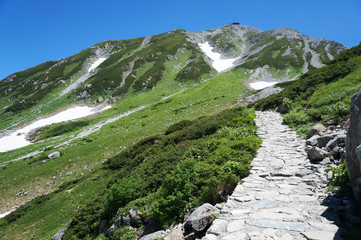 Mount Oyama in Murodo, Tateyama Kurobe Alpine Route