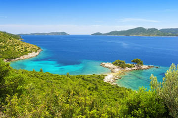 beautiful coastline near Dubrovnik in Dalmatia, Croatia