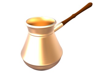 jezve for coffee with wooden handle