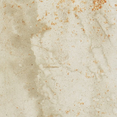 Old rusty metal plate with gray paint
