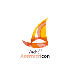 Abstract geometric business corporate emblem