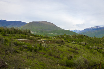 car in the mountains
