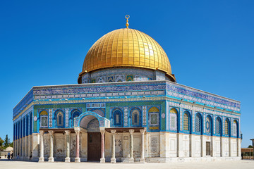Naklejka premium Dome of the Rock mosque in Jerusalem