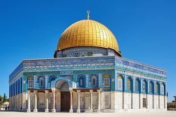 No drill blackout roller blinds Historic building Dome of the Rock mosque in Jerusalem