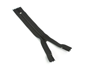 zipper isolated on white background