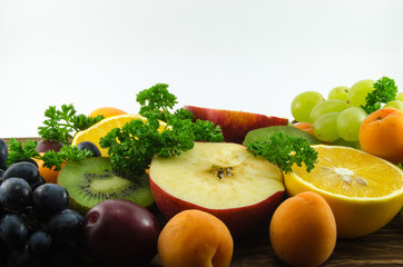 Fruits on the dining table