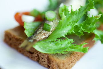 sprats on the bread