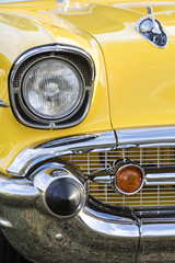 Front detail of a vintage car