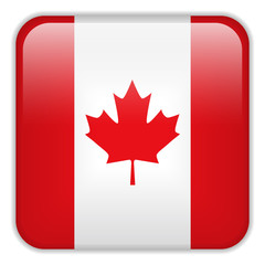 Canada Flag Smartphone Application Square Buttons