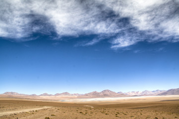 Fototapeta na wymiar Highlands in the Andes in Bolivia 